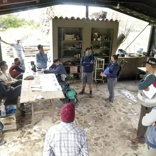 Reunión de participantes para capacitación en la Red de Senderos Multiusos